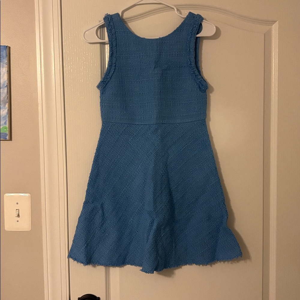 blue zara girls dress